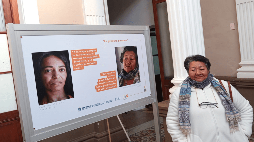Mujer de uno de los testimonios de la muestra 