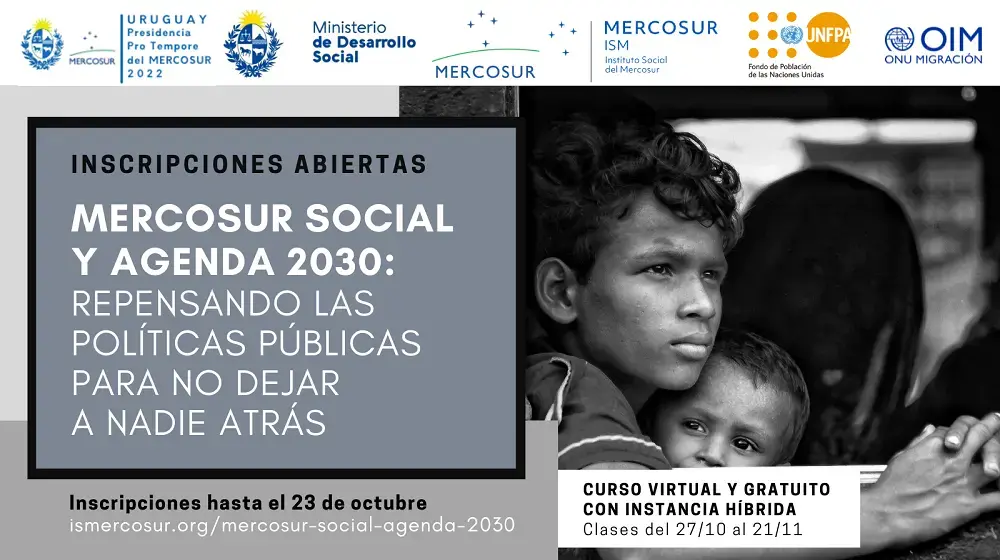 Postulaciones abiertas a curso sobre MERCOSUR Social y Agenda 2030