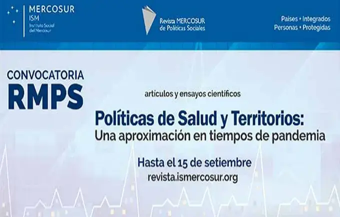 Convocatoria de ensayos y artículos científicos para la Revista MERCOSUR  sobre Políticas de Salud y Territorios en tiempos de pandemia