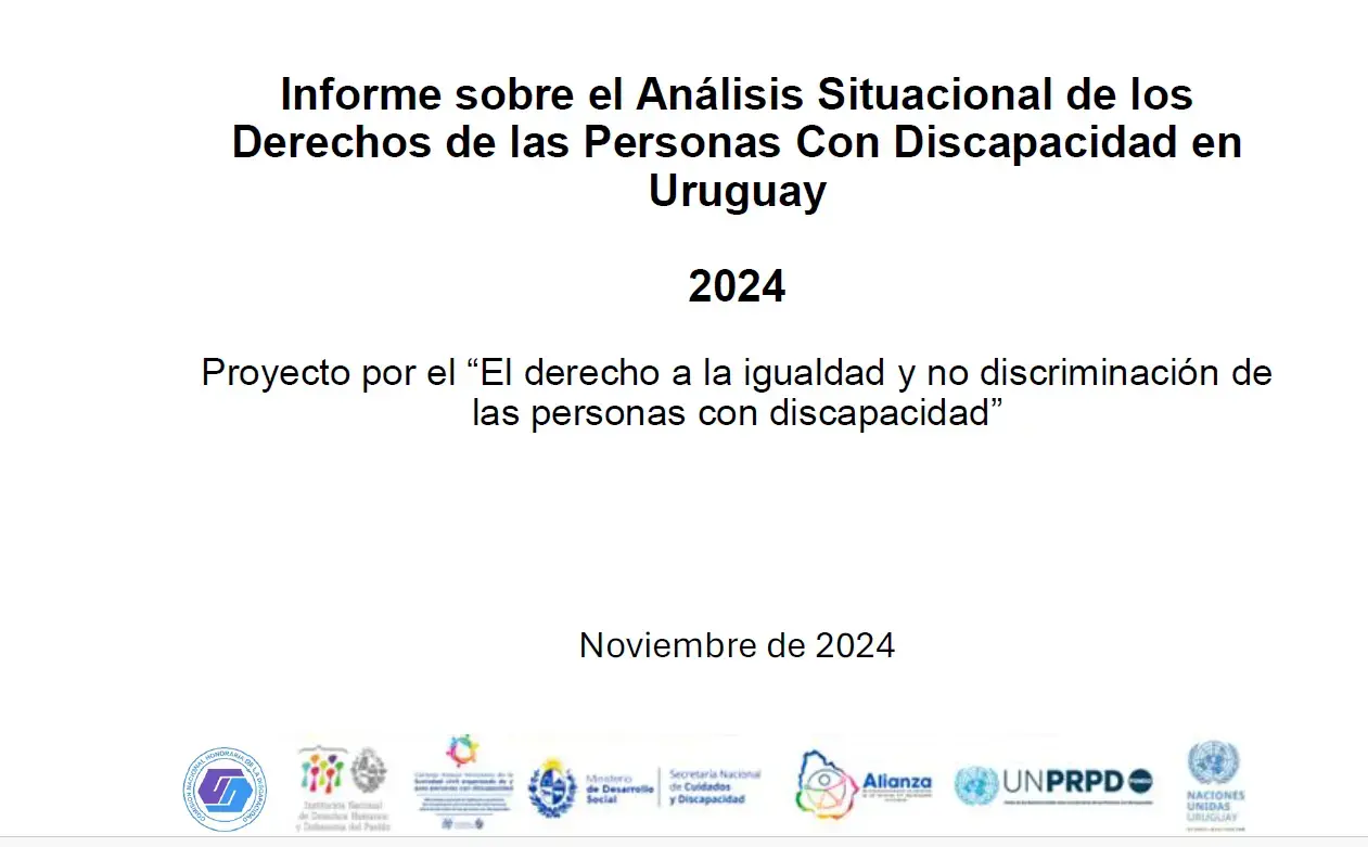 Informe sobre el análisis situacional de los derechos de las personas con discapacidad en Uruguay