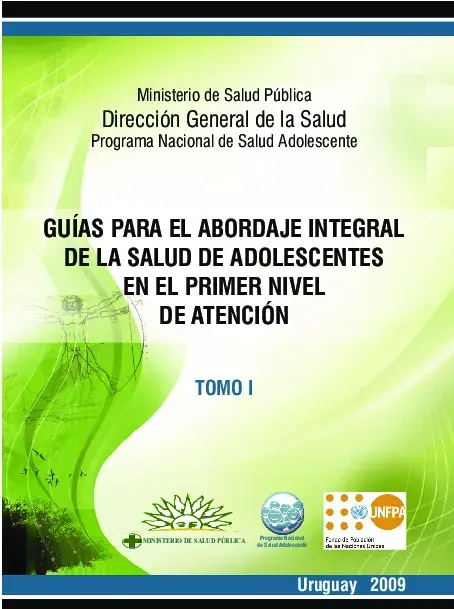 Guías para el abordaje integral de la salud de adolescentes en el primer nivel de atención