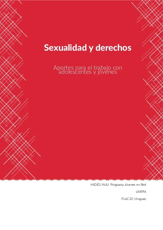 Sexualidad y derechos: Aportes para el trabajo con adolescentes y jóvenes