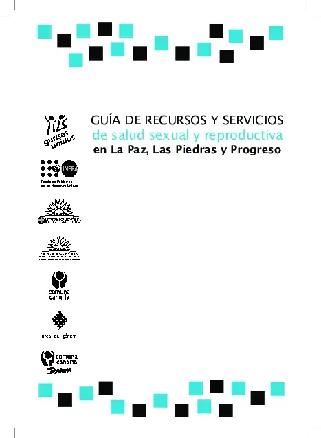 Guía de Recursos y Servicios de Salud Sexual y Reproductiva en La Paz, Las Piedras y Progreso