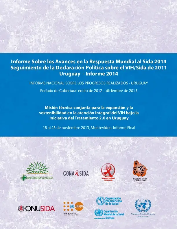 Informe sobre los avances en la respuesta mundial al Sida 2014