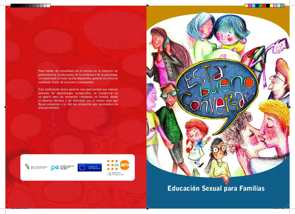  Esta bueno conversar.  Educación sexual para familias