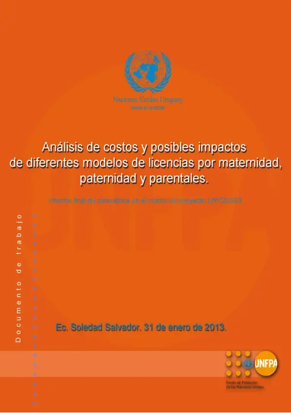 Análisis de costos y posibles impactos de diferentes modelos de licencias por maternidad, paternidad y parentales